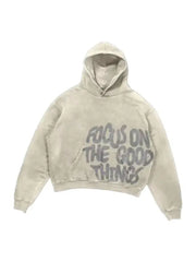 Couple Hoodies – Focus on the Good Things | Matching Oversized Fleece Hoodies for Couples