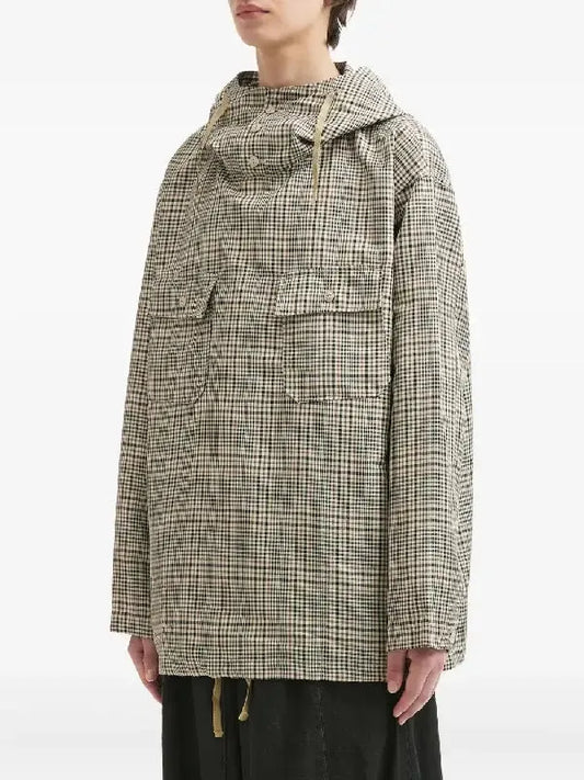 Unisex Checkered Hooded Overshirt | Lightweight Casual Plaid Jacket