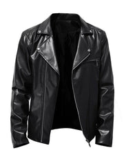 Casual Style Black Biker Leather Jacket - The Leather Jackets