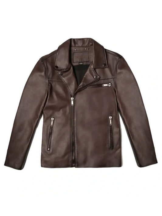 Brown Shipskin Leather Jacket - The Leather Jackets