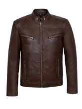 Vintage Fashion Brown Stylish New Leather Jacket