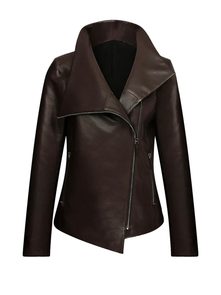Brown Bitter Casual Leather Jacket - The Leather Jackets