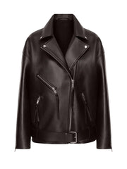 Black Biker Genuine Leather Jacket