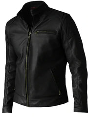 Black Biker Genuine Leather Jacket