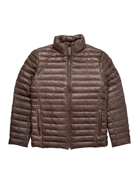Down Genuine Leather Jacket - The Leather Jackets