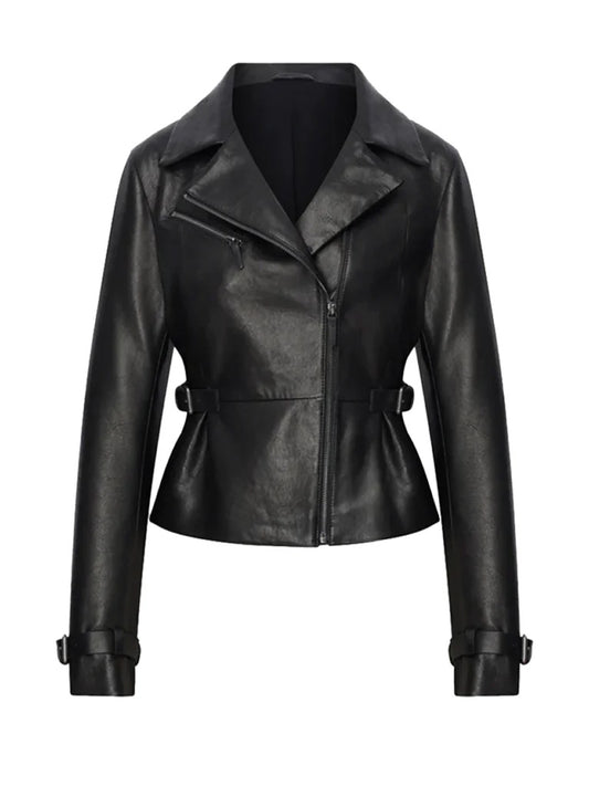 Black Casual Leather Jacket