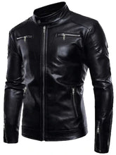 Black Genuine Leather Biker Jacket