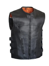 Black Lambskin Genuine Leather Vest