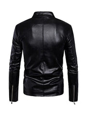 Fashion Black Stylish Biker Leather Jacket