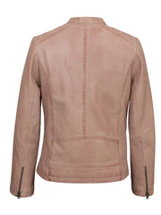 Pink Biker Leather Jacket - The Leather Jackets