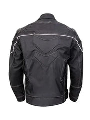 Motorcycle Black Vintage Genuine Leather Jacket