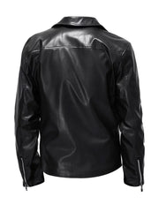 Casual Style Black Biker Leather Jacket - The Leather Jackets