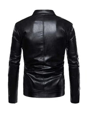Black Genuine Leather Biker Jacket