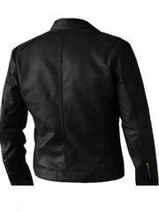 Black Biker Genuine Leather Jacket
