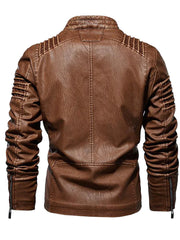 Fully Lined Biker Leather Jacket