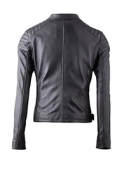Quilted Biker Real Leather Jacket - The Leather Jackets