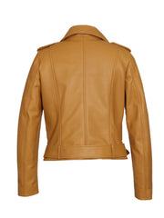 Peach Biker Leather Jacket - The Leather Jackets