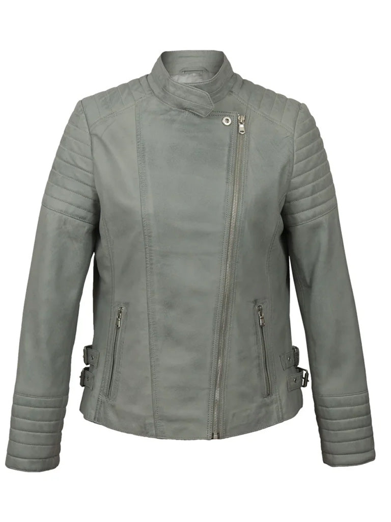Grey Biker Leather Jackets - The Leather Jackets