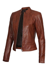 Vintage Brown Leather Jacket