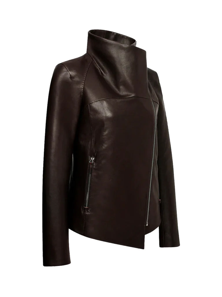 Brown Bitter Casual Leather Jacket - The Leather Jackets