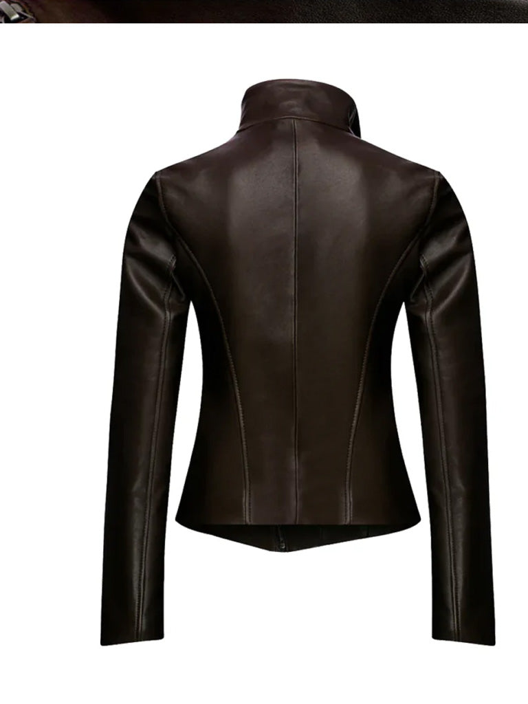 Bitter Brown Genuine Leather Jacket - The Leather Jackets