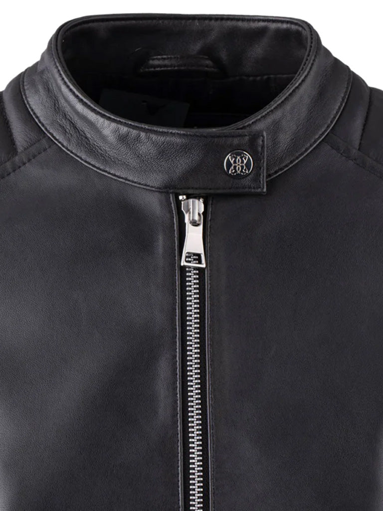 Quilted Biker Real Leather Jacket - The Leather Jackets