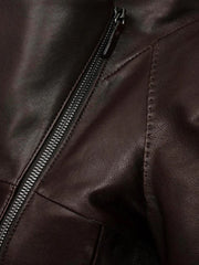 Brown Bitter Casual Leather Jacket - The Leather Jackets