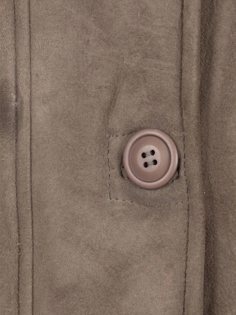 Brown Shearling Sheepskin Leather Jacket - The Leather Jackets