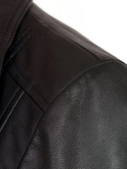 Lapel Slim Style Leather Jacket - The Leather Jackets