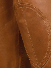 Tan Brown Biker Leather Jacket