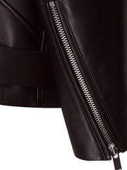 Black Biker Genuine Leather Jacket