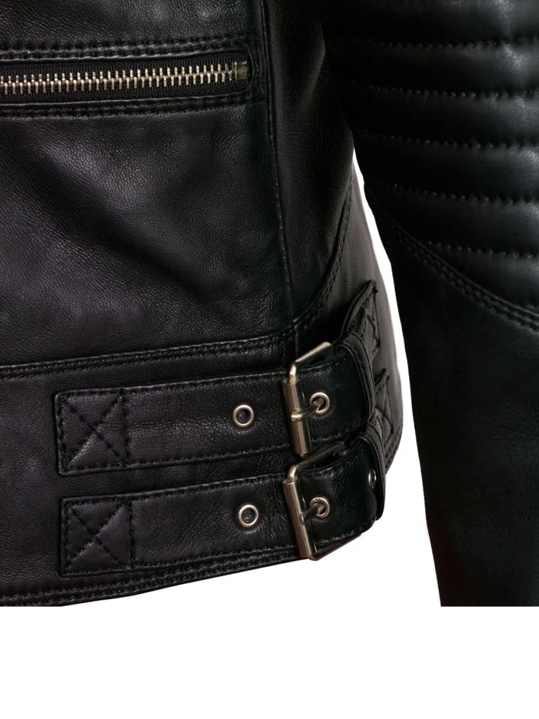 Black Leather Biker Jacket - The Leather Jackets