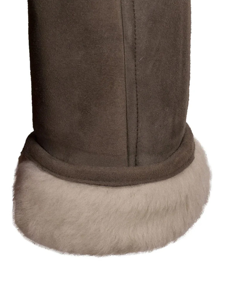 Brown Shearling Sheepskin Leather Jacket - The Leather Jackets