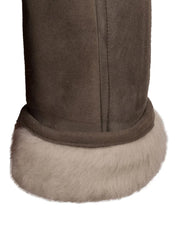 Brown Shearling Sheepskin Leather Jacket