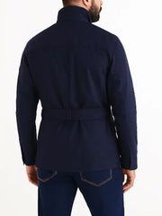 Men’s Navy Belted Field Jacket