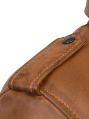 Men’s Classic Tan Brown Leather Jacket