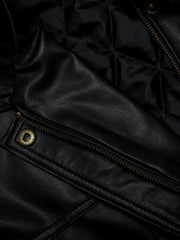 90's vintage Black leather Jacket - The Leather Jackets