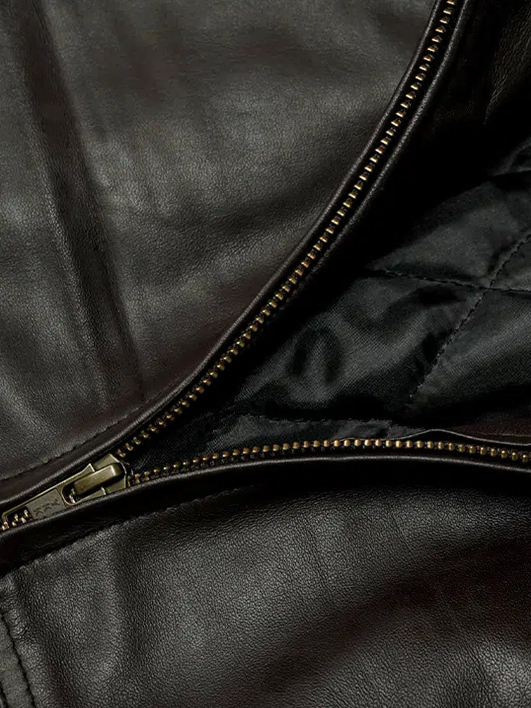 Dark Brown Premium Leather Jacket - The Leather Jackets