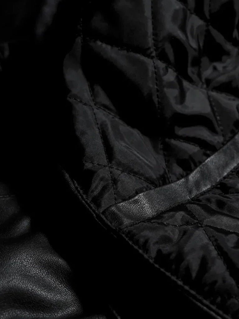 90's vintage Black leather Jacket - The Leather Jackets