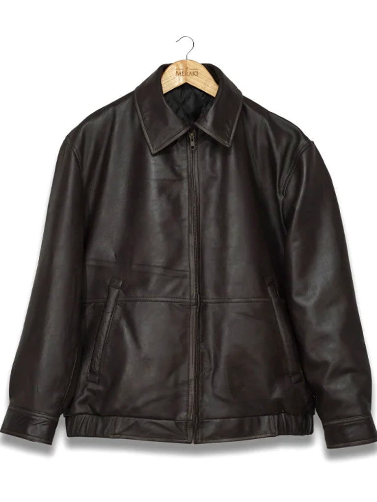 Dark Brown Premium Leather Jacket - The Leather Jackets