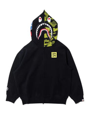 BAPE x CR7 Shark Full Zip Hoodie Black Streetwear Edition