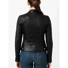 Black Petite Leather Jacket - The Leather Jackets