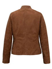 Brown Suede Leather Jacket