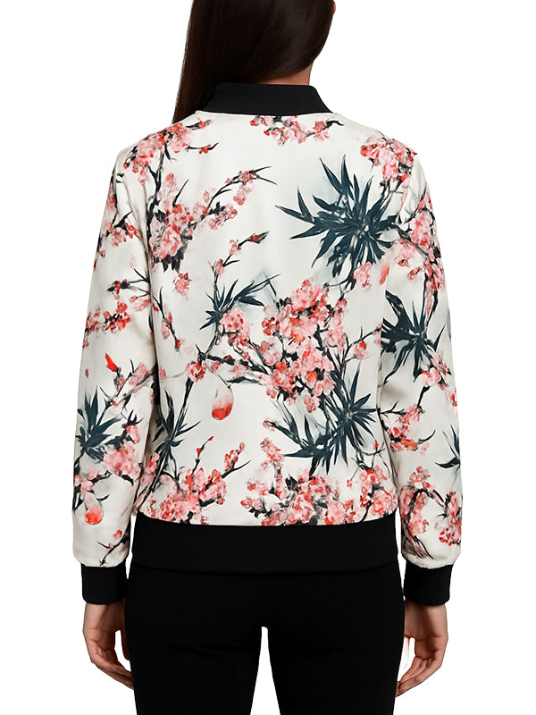 Floral Bomber Jacket