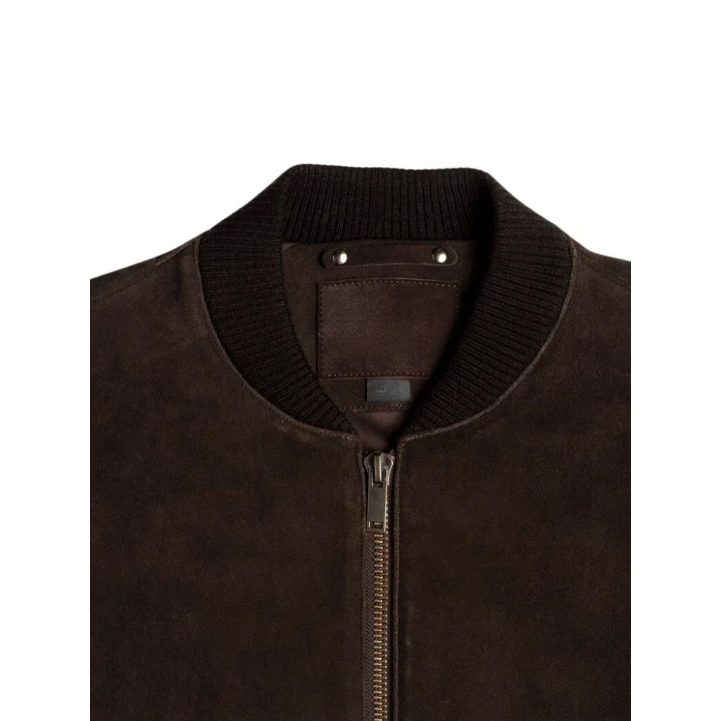 Suede Bomber Jacket - The Leather Jackets