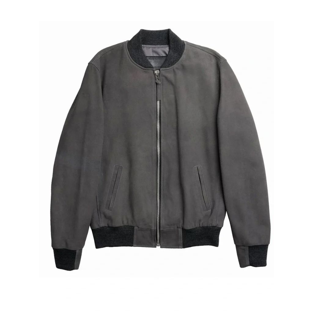 Suede Bomber Jacket - The Leather Jackets