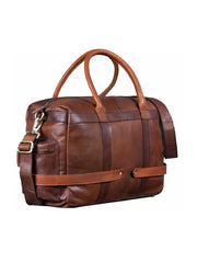 Vintage Full-Grain Leather Duffle Bag – Travel, Gym & Weekend Carryall