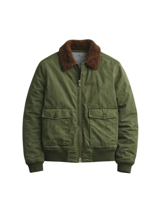 Men’s Olive Green Flight Bomber Jacket
