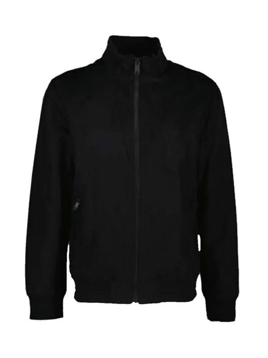 Men's Black Wool Bomber Jacket