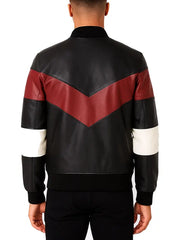 Mens Leather Bomber Jacket